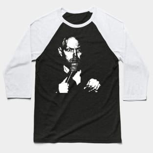 Bill Burr Portrait: Classic Black and White Artwork for Fans Baseball T-Shirt